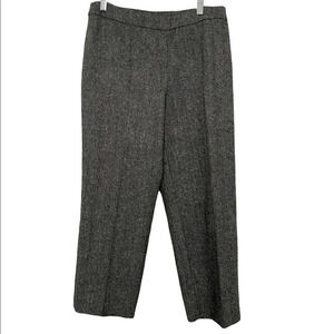 Boston Proper Gray Cropped Wool Pants Size 8